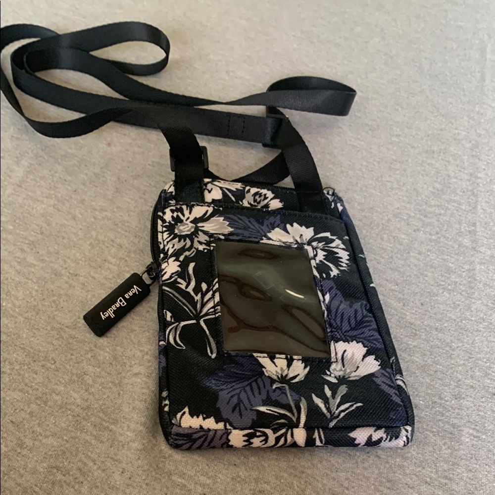 Vera Bradley Black and White Floral Crossbody